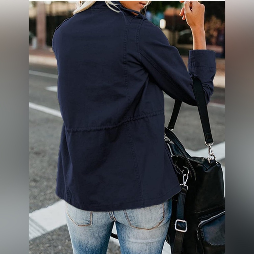 Transition Jacket Spring Stand-Up Collar Boyfrien… - image 2